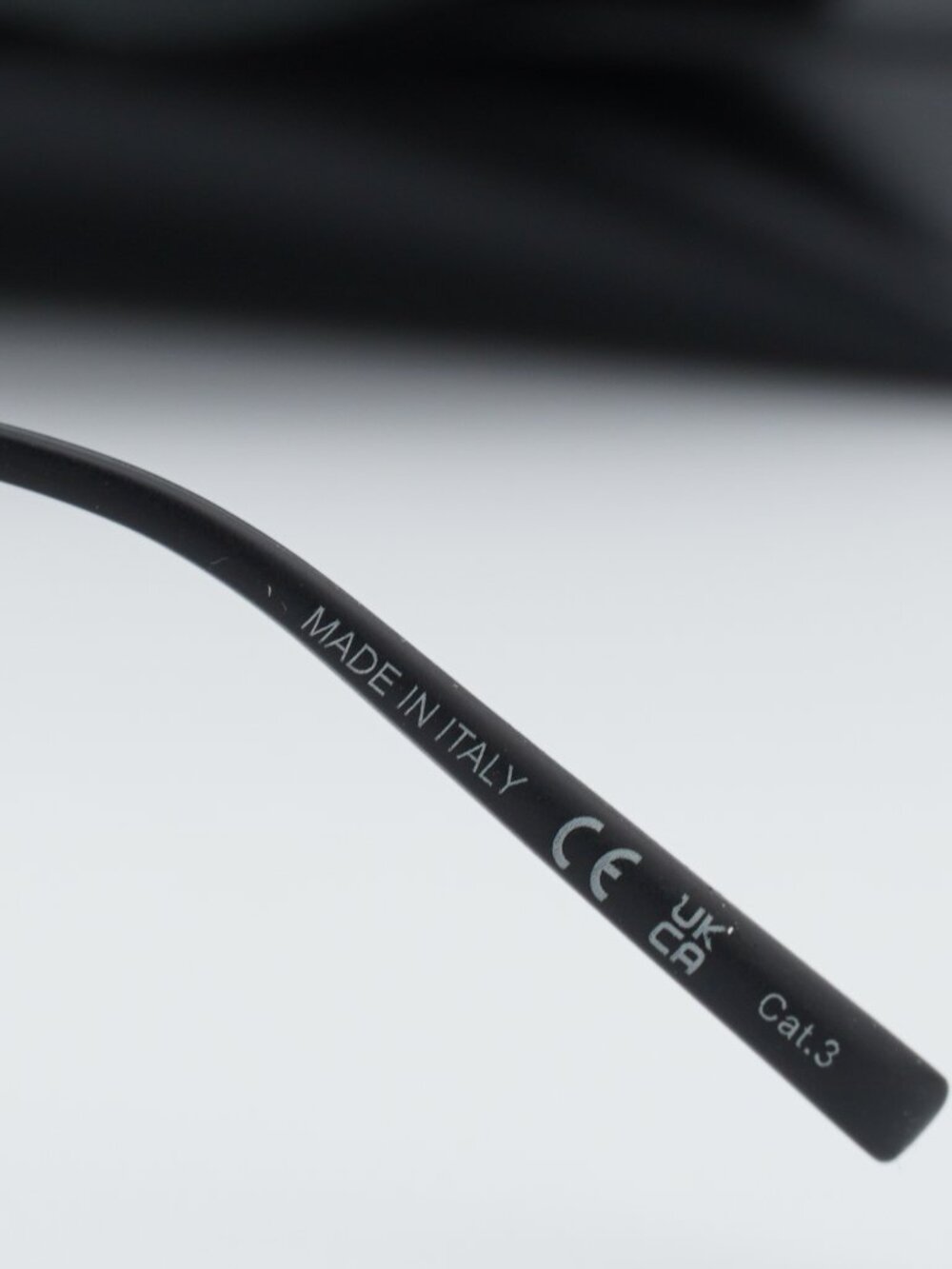 Saint Laurent SL536 001 Rimless Shield Sunglasses - Black - Picture 5 of 10
